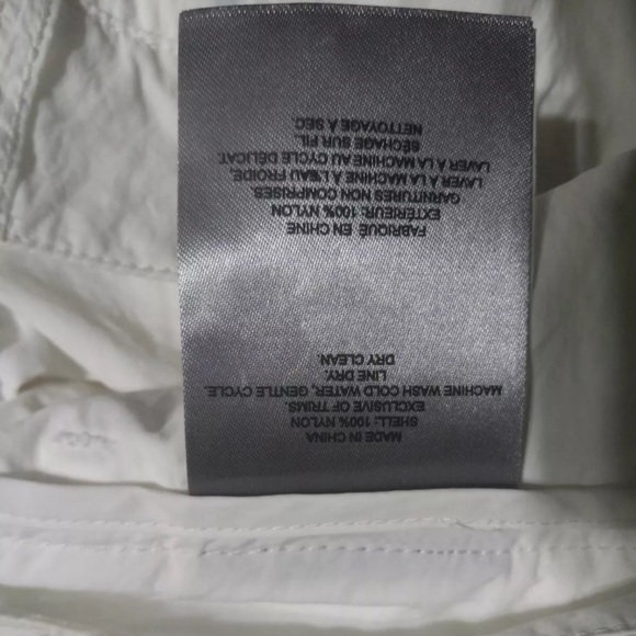 Moose Knuckles x Eckhaus Latta Mens Small Packable Convertible Pants White NWT - Picture 8 of 13
